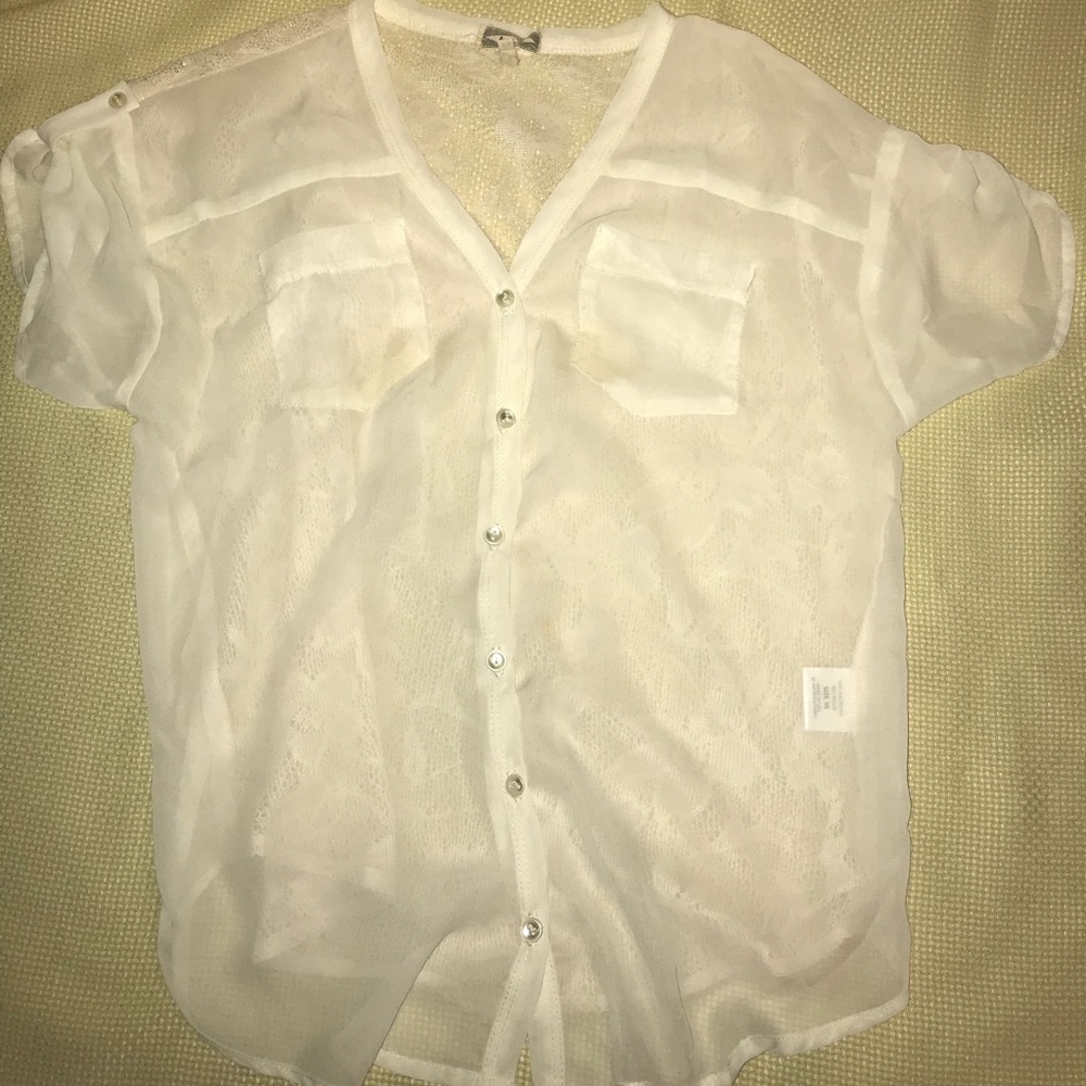 Cream colored blouse